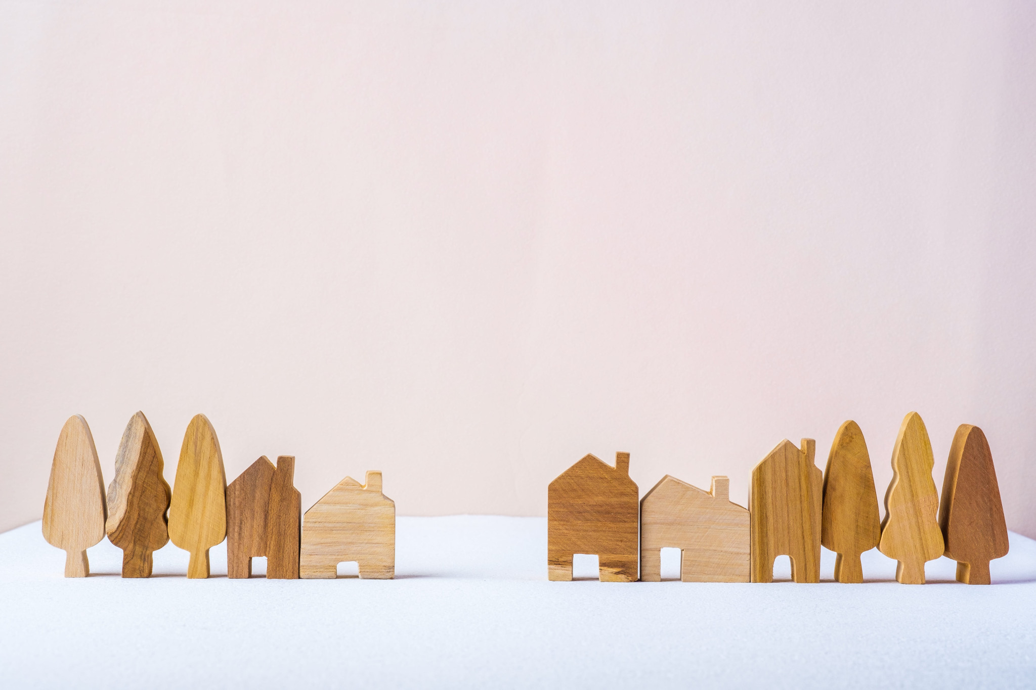Houten huisjes
